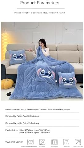 BESTUO Travel Blanket Pillow 2-in-1
