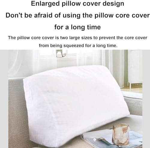 Yonwait Triangular Headboard Wedge Pillow 70x35x20cm Washable Relax Pillow