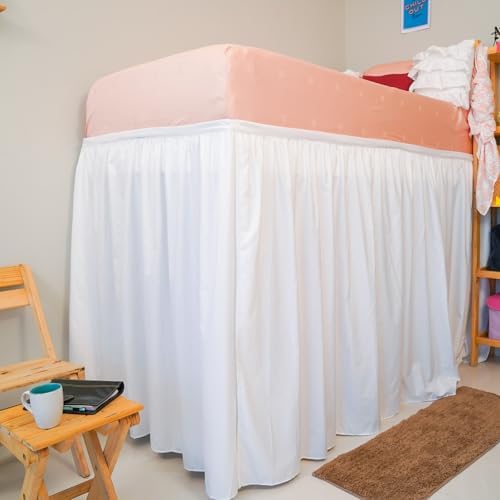 Stylish 100 Microfiber Dorm Bed Skirt