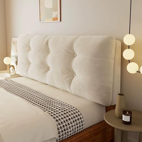 Luxury Headboard Pillow for Queen Beds with Removable Cover