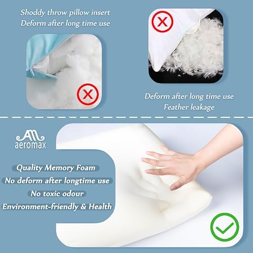 AM AEROMAX 12 x 32 Memory Foam Pillow Insert