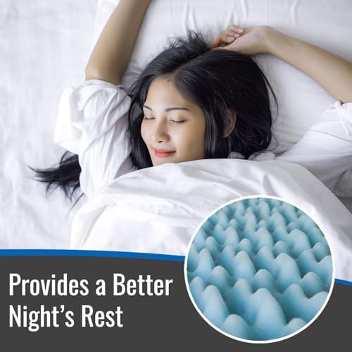 Durable Comfort Mattress Topper with Breeze for Twin Sleepers