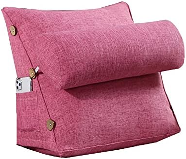 Pillow Cotton Linen Triangle Car Backrest Lumbar Support