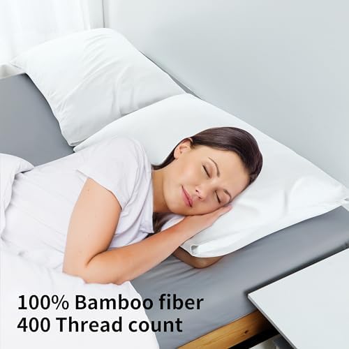 Zaizaihome California King Pillowcase Set of 2 Bamboo Viscose