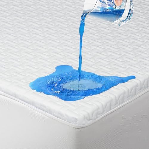 Emircey Home 100 Waterproof Queen Mattress Protector with 3D Air Mesh Cover