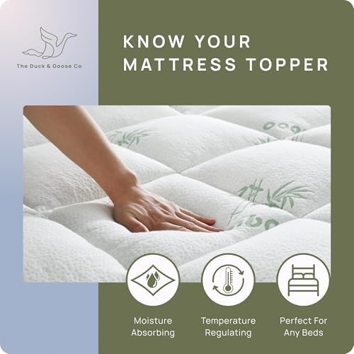 Cool Mattress Topper Bamboo Solution for Back Pain Relief