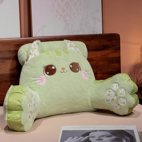 Cute Cat Reading Pillow Support Neck Shoulders Washable