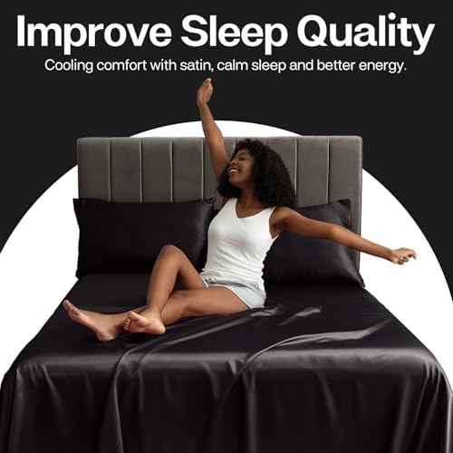 Soothing SATIN Body Pillow Cover for Enhancing Hair and Skin