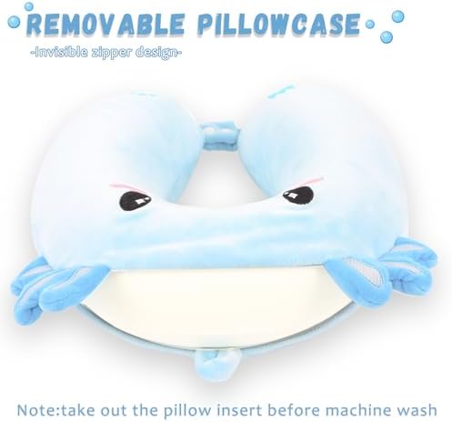 Travel Pillow for Kids Blue