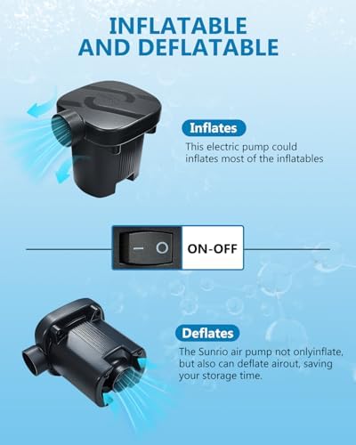 Quick Powerful Air Pump for Pool Floats Inflatables