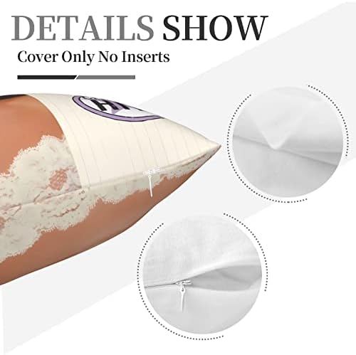 AMIOUDR Throw Pillow Covers 18x18 Inches Square Pillowcase with Hidden Zipper