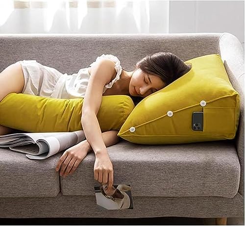 COZMAX Triangular Reading Pillow with Removable Zipper for Easy Care and Enjoyment