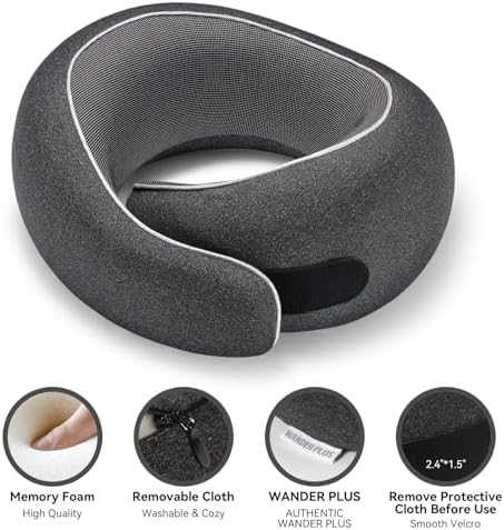 Wander Plus Memory Foam Travel Pillow