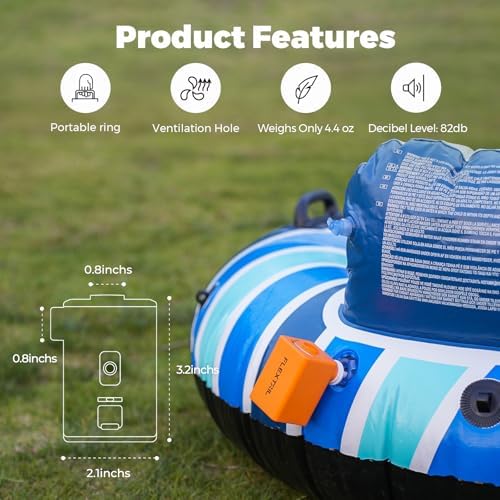 Effortless 300LMIN Electric Air Pump Rechargeable for Inflatables