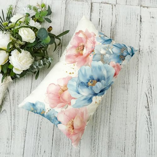 ONWAY Spring Floral Lumbar Pillow Cover