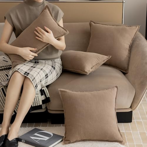 Hckot 12x20 Brown Decorative Pillow Covers