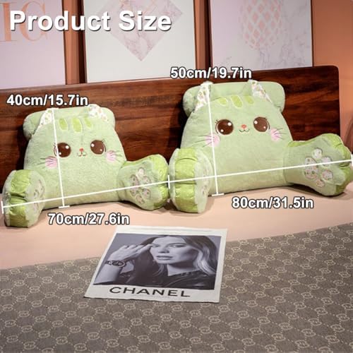 Cute Cat Reading Pillow Support Neck Shoulders Washable