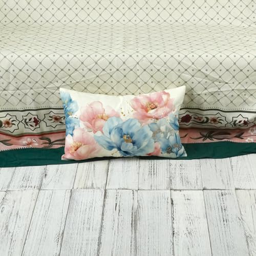 ONWAY Spring Floral Lumbar Pillow Cover