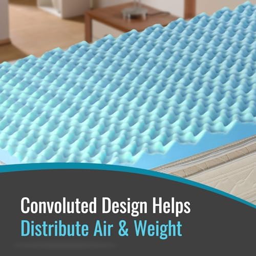Durable Comfort Mattress Topper with Breeze for Twin Sleepers