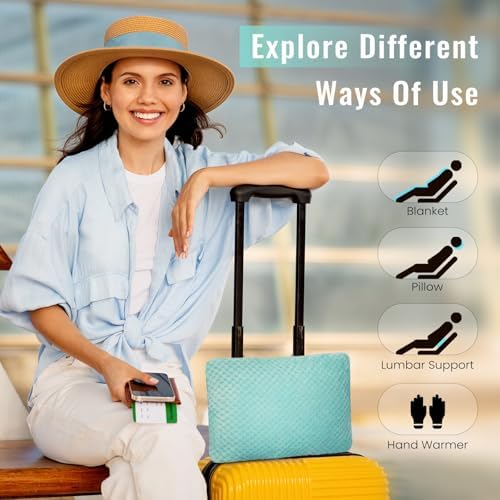 Travel Pillow Blanket Set - Cozy Comfort for All Seasons