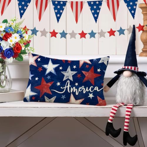 Patriotic 4th of July 12x20 Inch Pillow Case