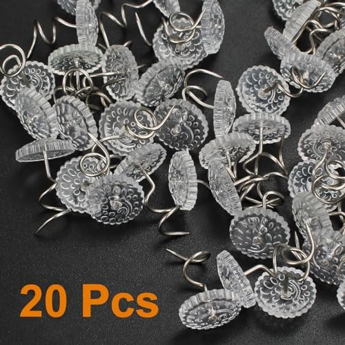 Elegant Upholstery Tacks with Twist DesignNo-Slip Bed Skirt Pins