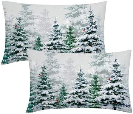 Kawani Christmas Forest Throw Pillow 12x20