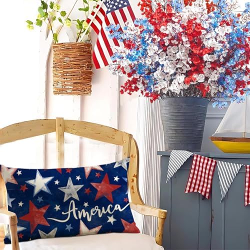 Patriotic 4th of July 12x20 Inch Pillow Case