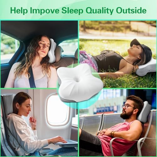 Memory Foam Camping Pillow with Neck Support