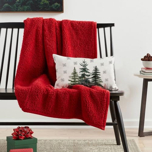 Winter Snowflake Throw Pillow Cover Perfect for Sofa Living Room