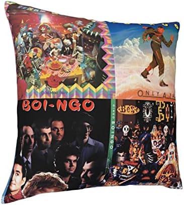 Premium 18x18 Throw Pillow Covers for Oingo Singer Boingo Band Bed Pillows