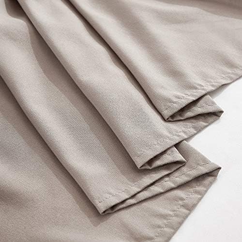 MEILA QueenKing Bed Skirt Tailored Drop Smooth Fabric Easy to Install