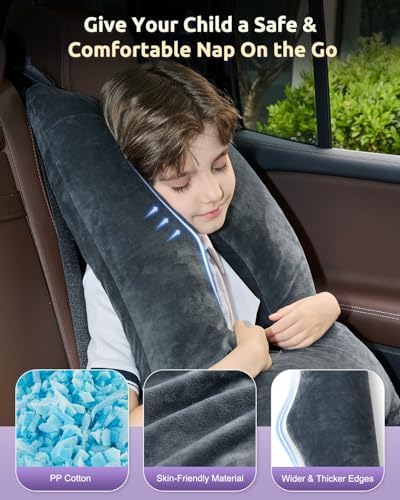FAIORD Travel Pillow for Kids Car Pillow with Adjustable U-Shape