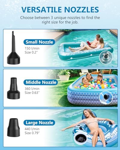 Quick Powerful Air Pump for Pool Floats Inflatables