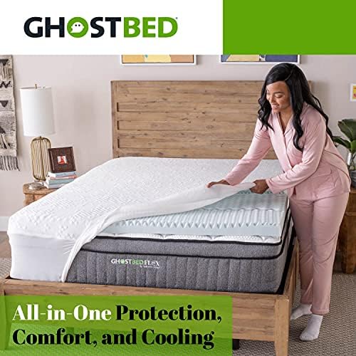 GhostBed 3 Inch Cooling Gel Memory Foam Mattress Topper King