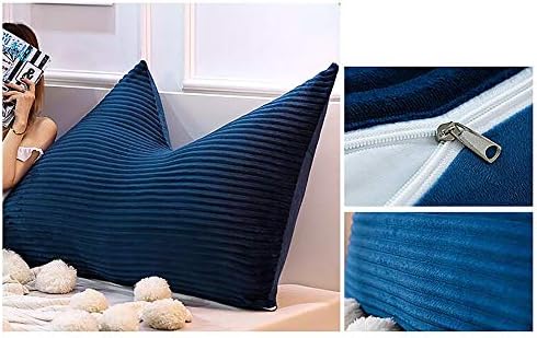 Stylish reading cushion with removable cover for bed or sofa