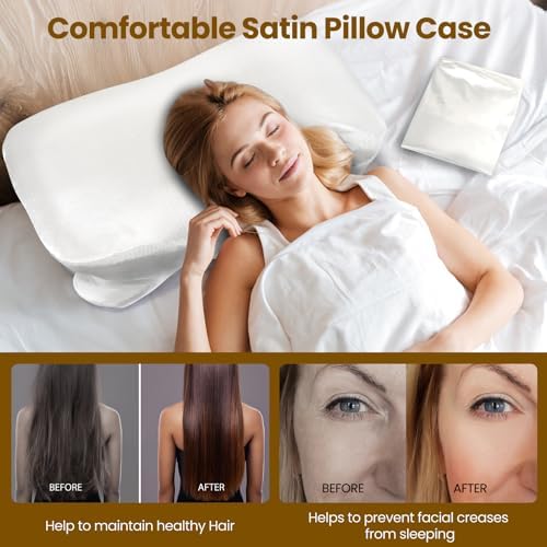 Enhanced Thickened SATIN Pillowcase for Cervical Pillows