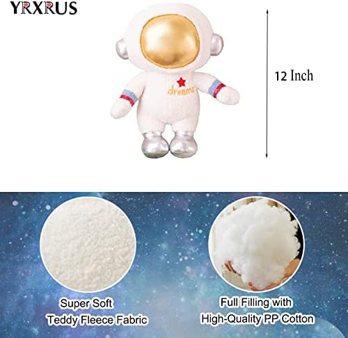 YRXRUS Spaceman Astronaut Plush Throw Pillow Stellar Principles of Relaxation
