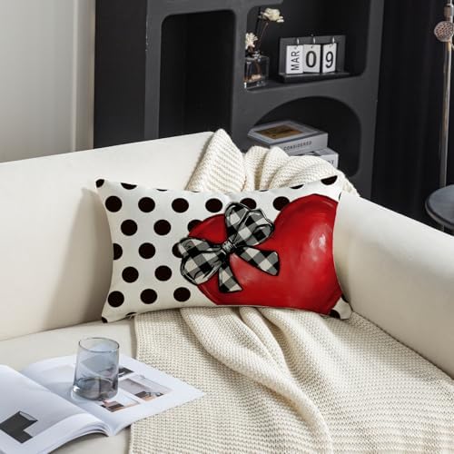 Valentines Day Heart Throw Pillow Cover for Home Decor