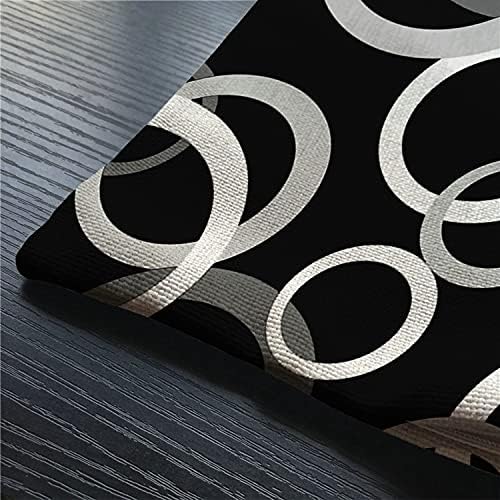 Smooffly Black Circle Pillow Cover