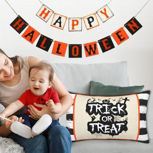 FJTP Halloween 12x20 Lumbar Pillow Cover