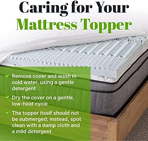 GhostBed 3 Inch Cooling Gel Memory Foam Mattress Topper King