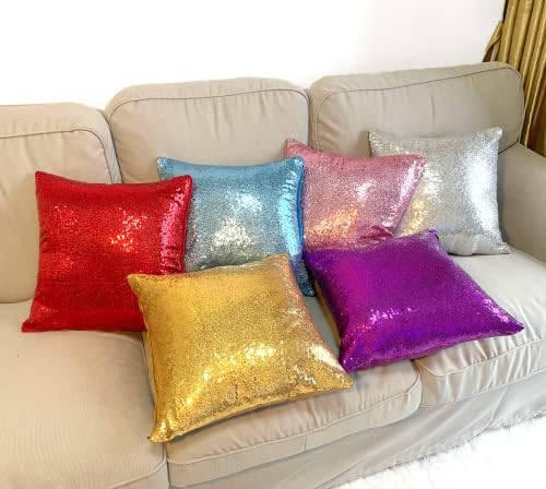 Perfect Sparkling Sky Blue Throw Pillow Covers