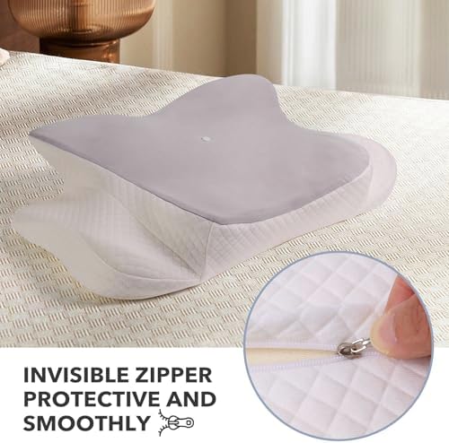 UXIETIN Cervical Pillow Case for Donama Standard Size Gray