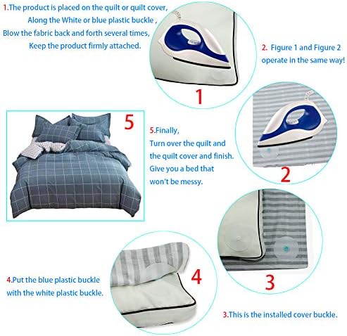 16 Pack Duvet Snap Clips Keep Duvet Secure in Quilt Cover