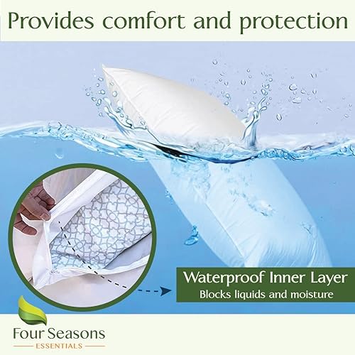 Waterproof Bamboo Pillow Protector by Four Seasons Essentials