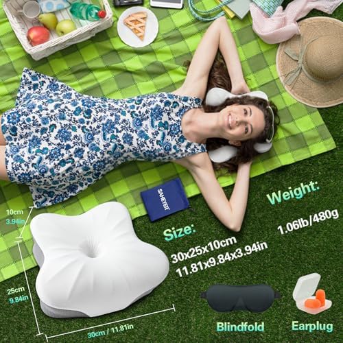 Memory Foam Camping Pillow with Neck Support