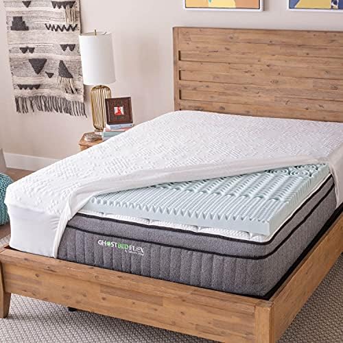 GhostBed 3 Inch Cooling Gel Memory Foam Mattress Topper King