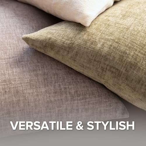 VOILYBIRD Texture Throw Pillow Covers 12x20 Inches Sage Green Pack of 2