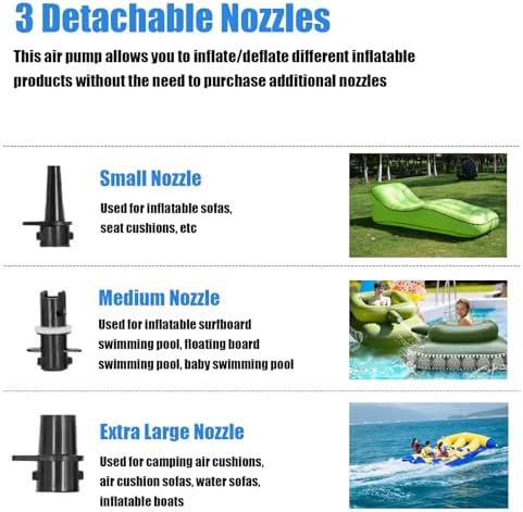 Big air mattress pump for quickly inflating air mattress